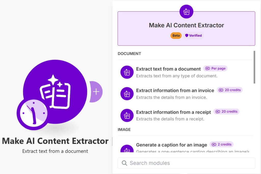 Make AI Content Extractor Make AI Content Extractor